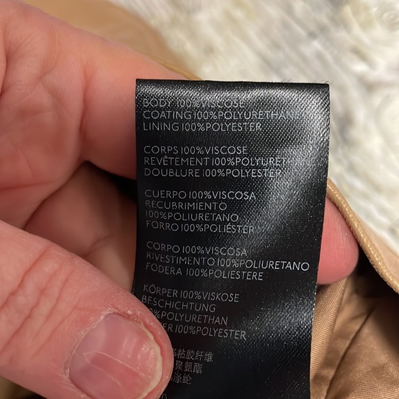 Free People Womens Faux Leather Vegan mini skirt tan size 4 - Picture 4 of 10